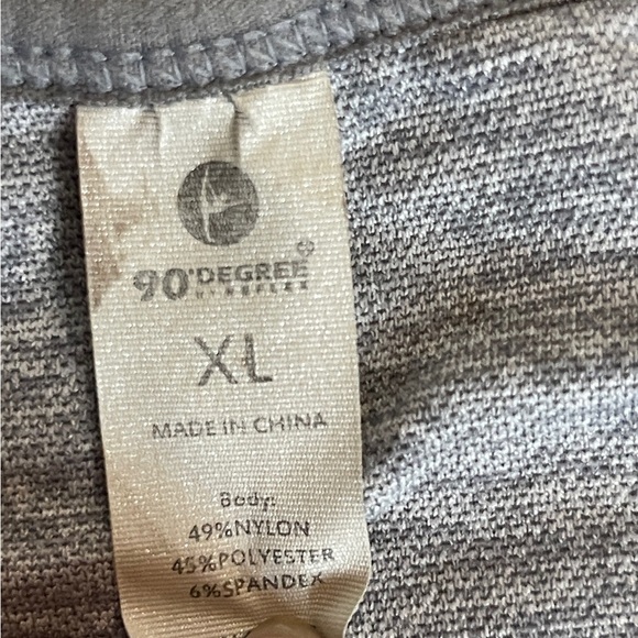 90 Degree By Reflex Heathered Gray Sports Bra - Picture 5 of 5